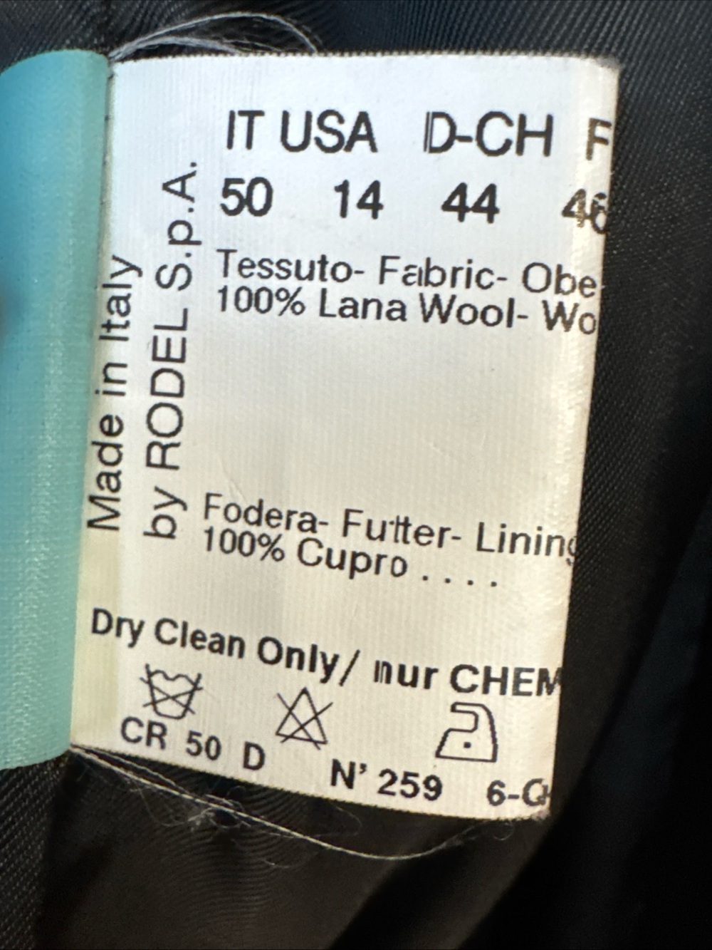 Cinzia Rocca Long Charcoal Wool Lined Coat Chinchilla Trimmed size 14 - Picture 8 of 11